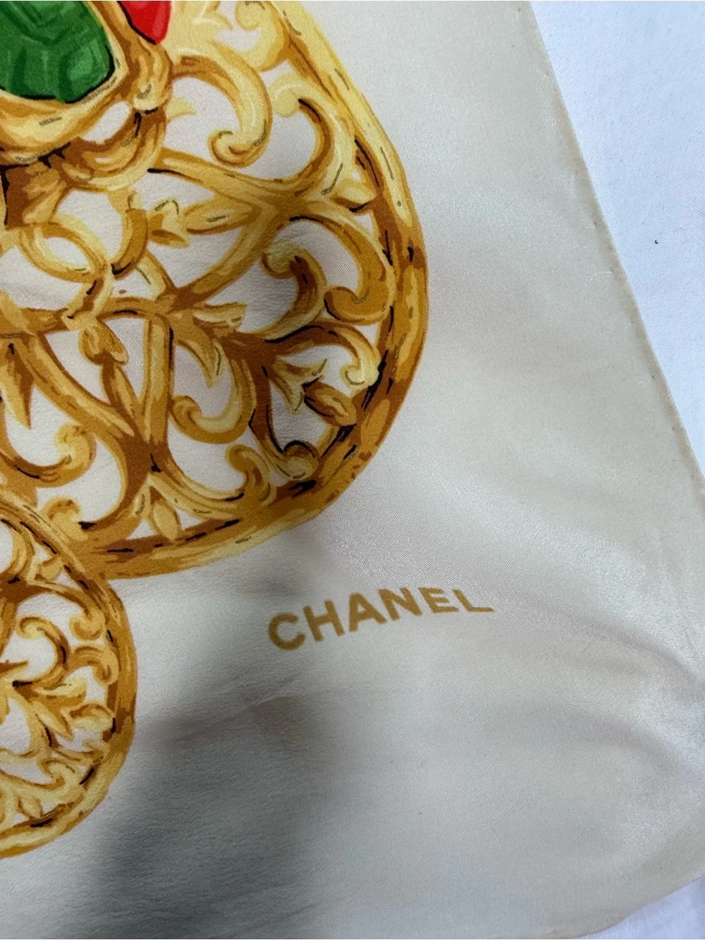 Chanel silk scarf